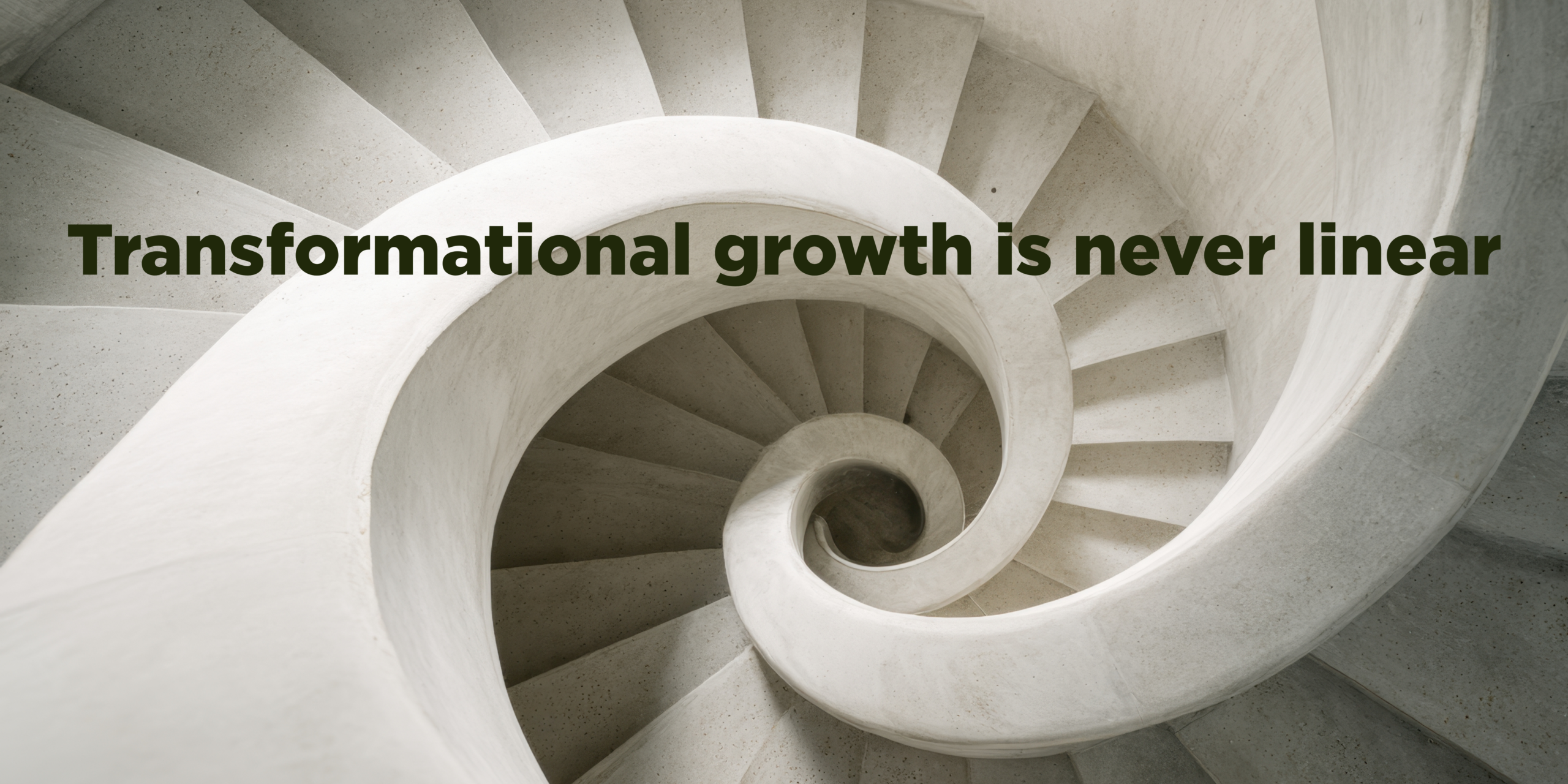 The Law of seven suggests that tranformational growth is never linear